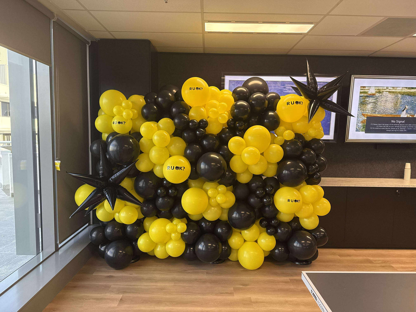 R U OK Day Balloon Wall Backdrop