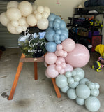Balloon Garland + Sign & Easel Hire