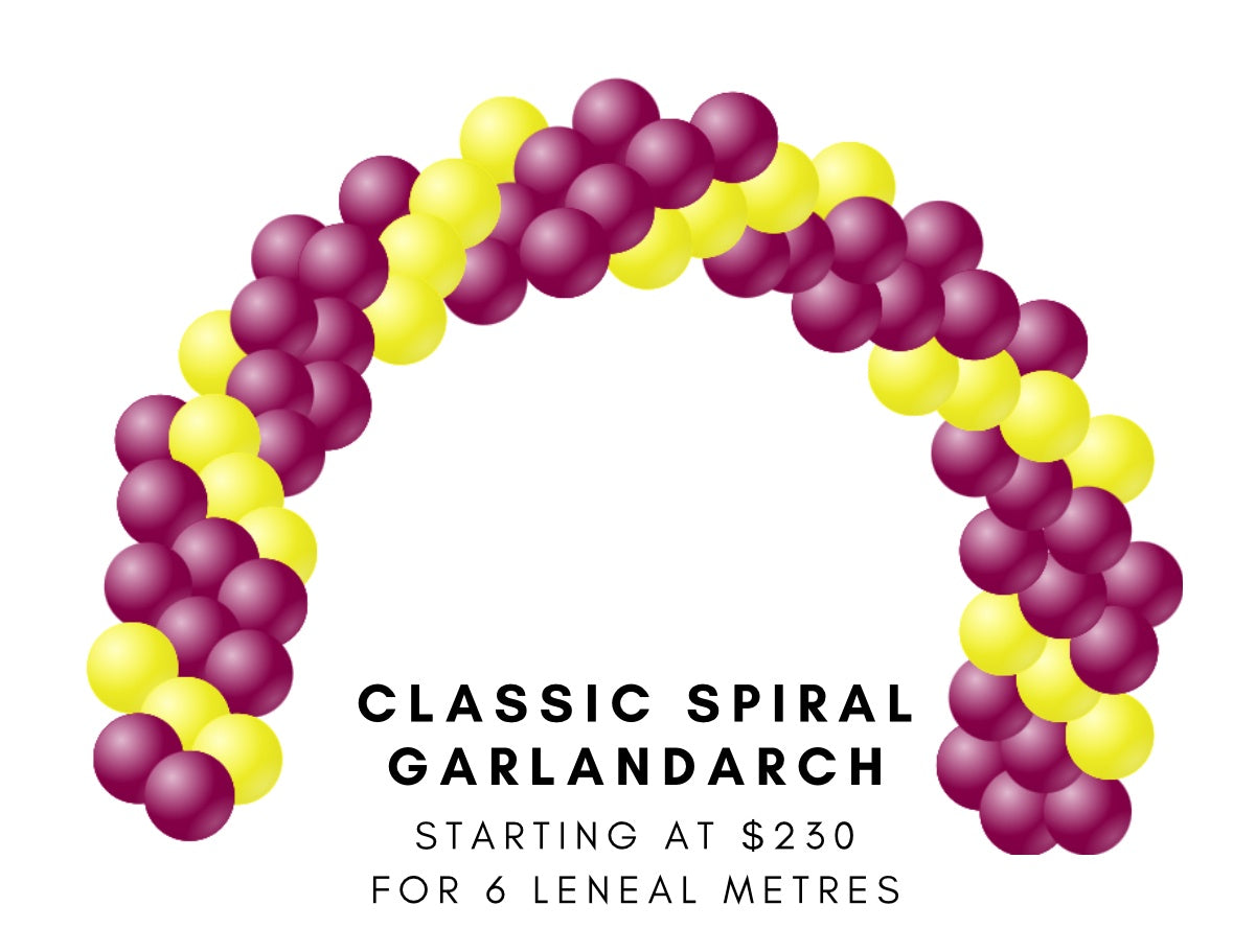 Broncos Classic Spiral Garland Arch