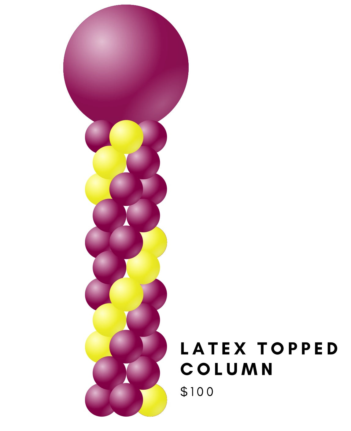 Broncos Latex Topped Column