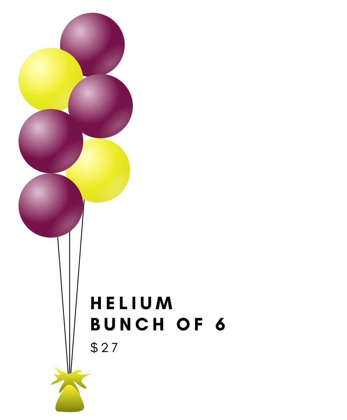 Broncos Bunch of 6 Balloons