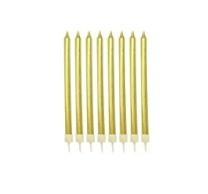Candles Slim Gold Metallic