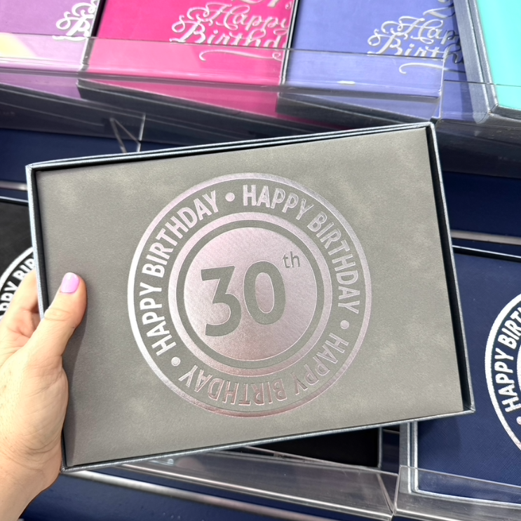 Guest Book 30th Grey/Silver in Box