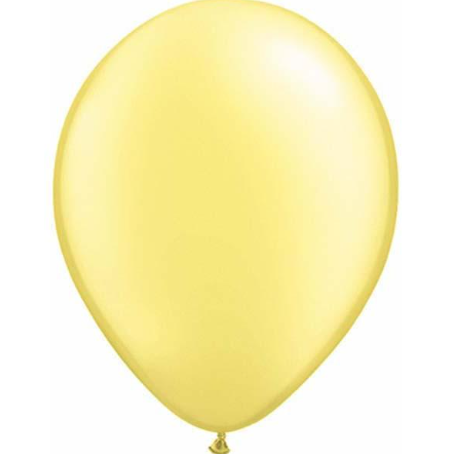 Pearl Lemon Chiffon Latex Balloons Pack of 25
