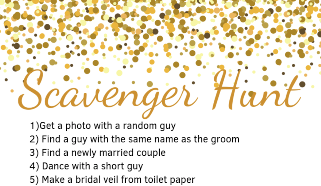 Game Hens Night Scavenger Hunt