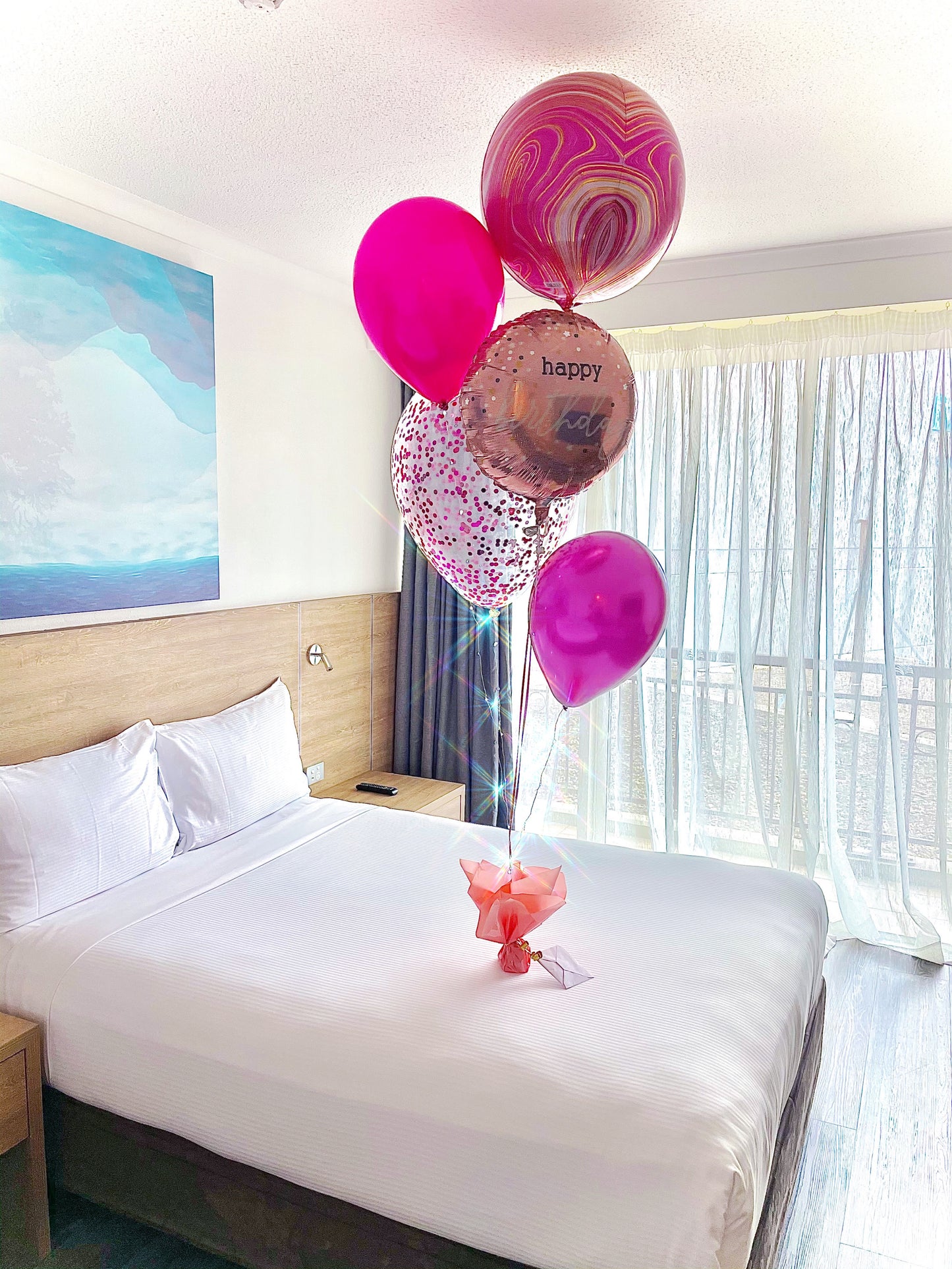 Hotel Room Bouquet with LED Lights