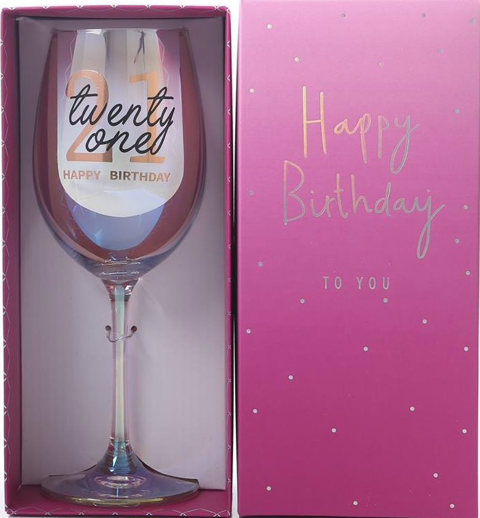 Iridestent Wine Glass: 21