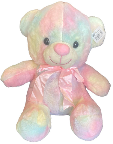 Plush Pastel Rainbow Teddy