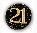 Badge Black Gold: 21