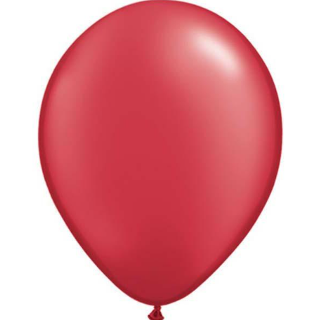 Pearl Ruby Red Latex Balloons Pack of 25