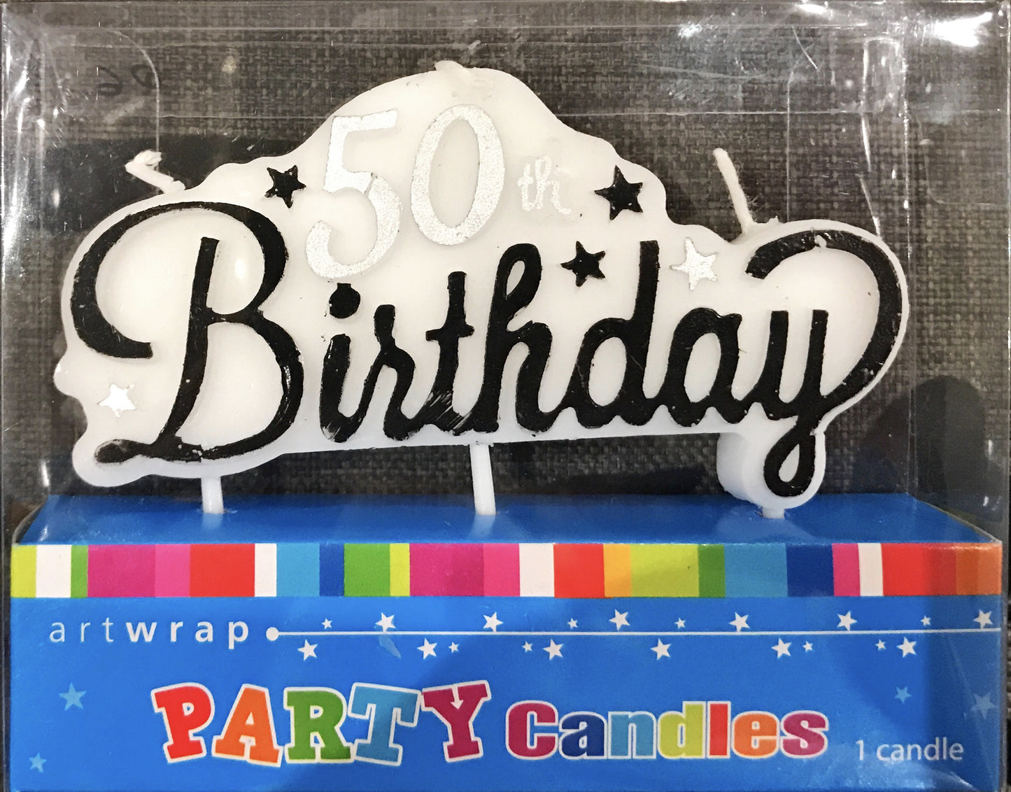 Age Candle 50th Birthday