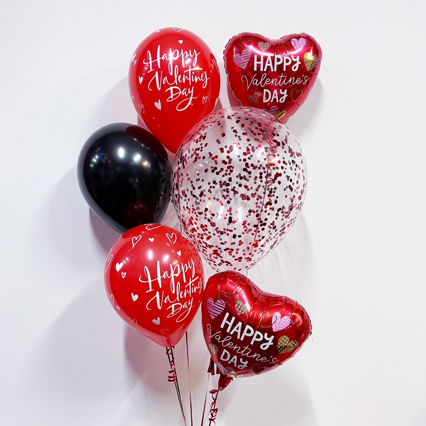 Valentine’s Foil Duo, Confetti and Latex