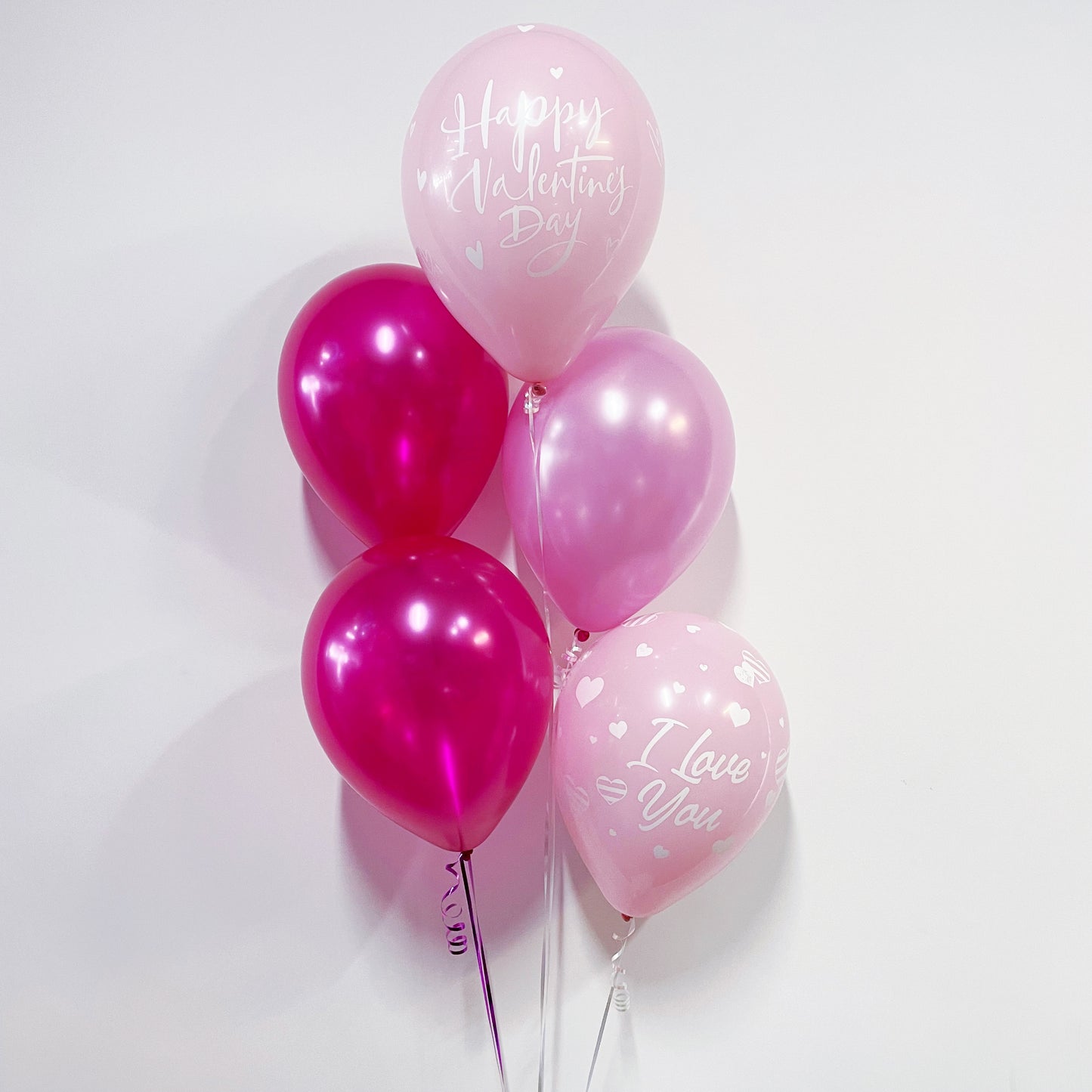 Personalised Hearts Balloon with Tassel & Bow