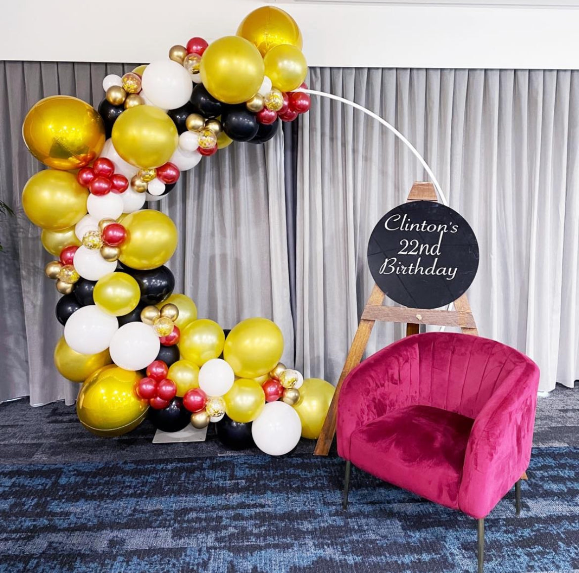 2m Hoop with Balloon Garland