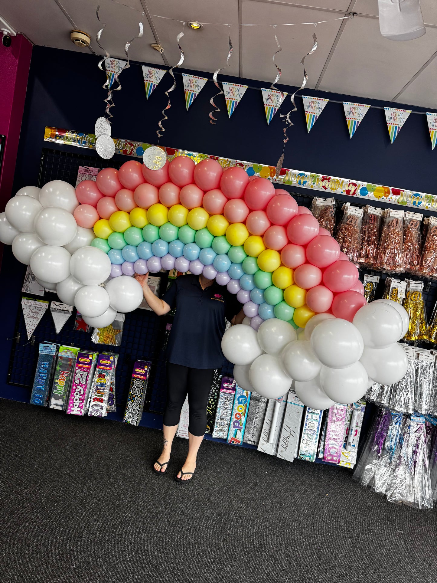 Rainbow Balloon Sculpture