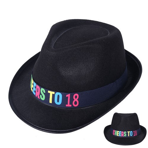 18 Birthday Fedora Hat