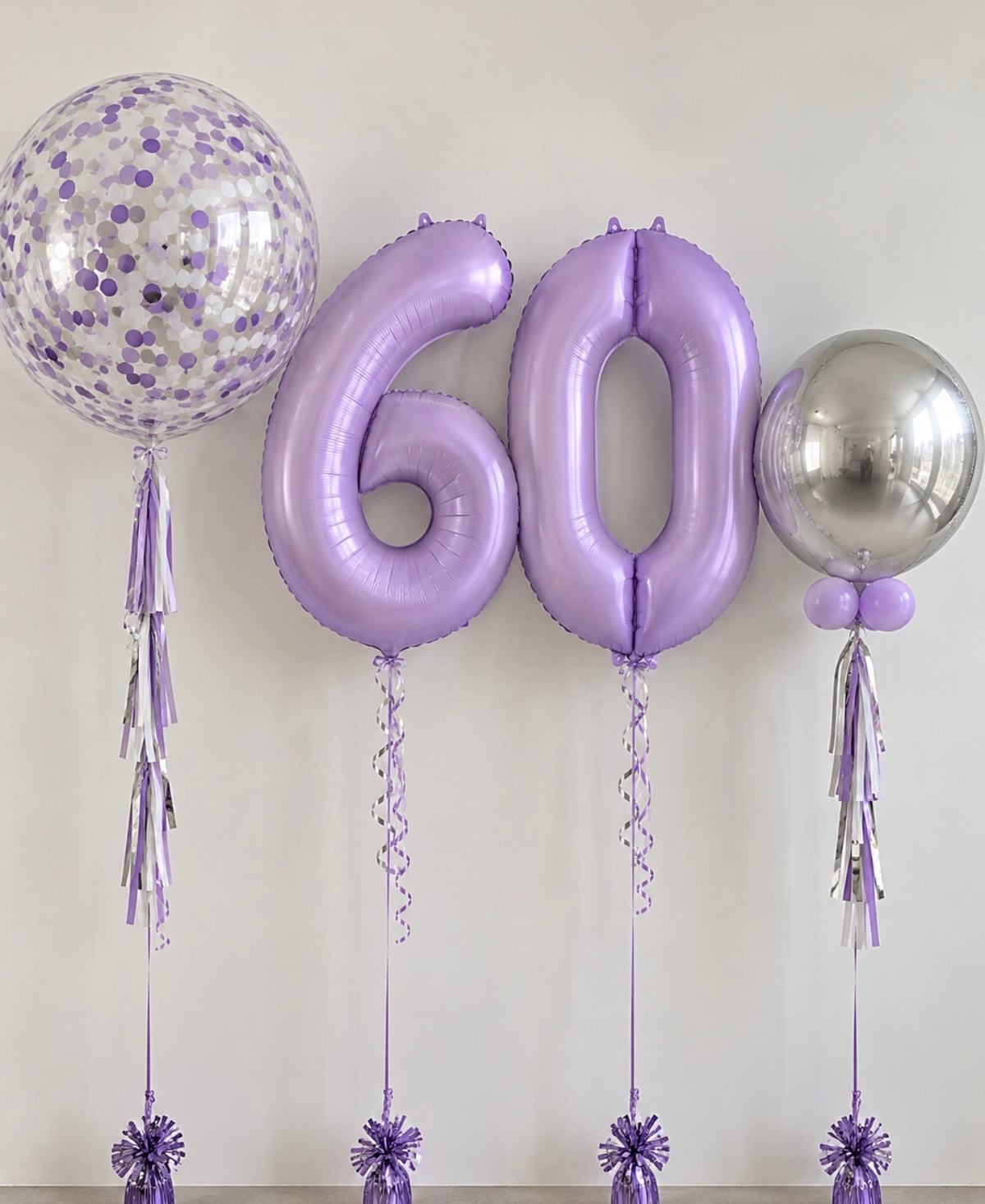 Set 2) Orb, Megaloons, Confetti Balloon