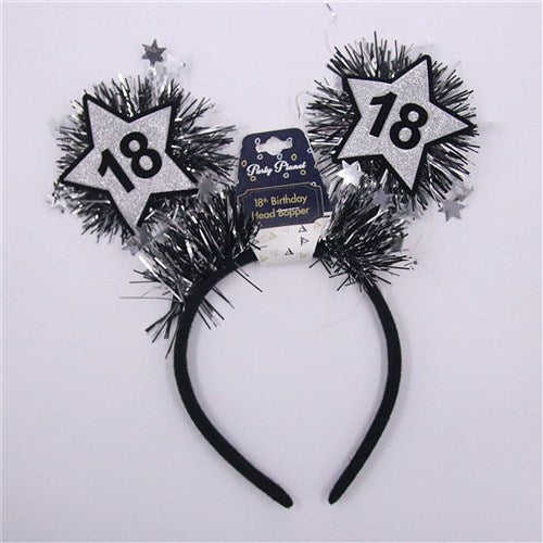 18th Head Bopper Black/ Silver
