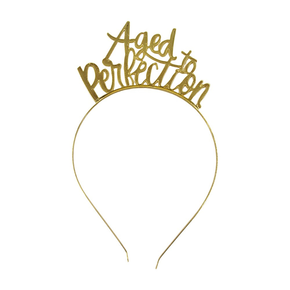 Aged to Perfection Headband Gold