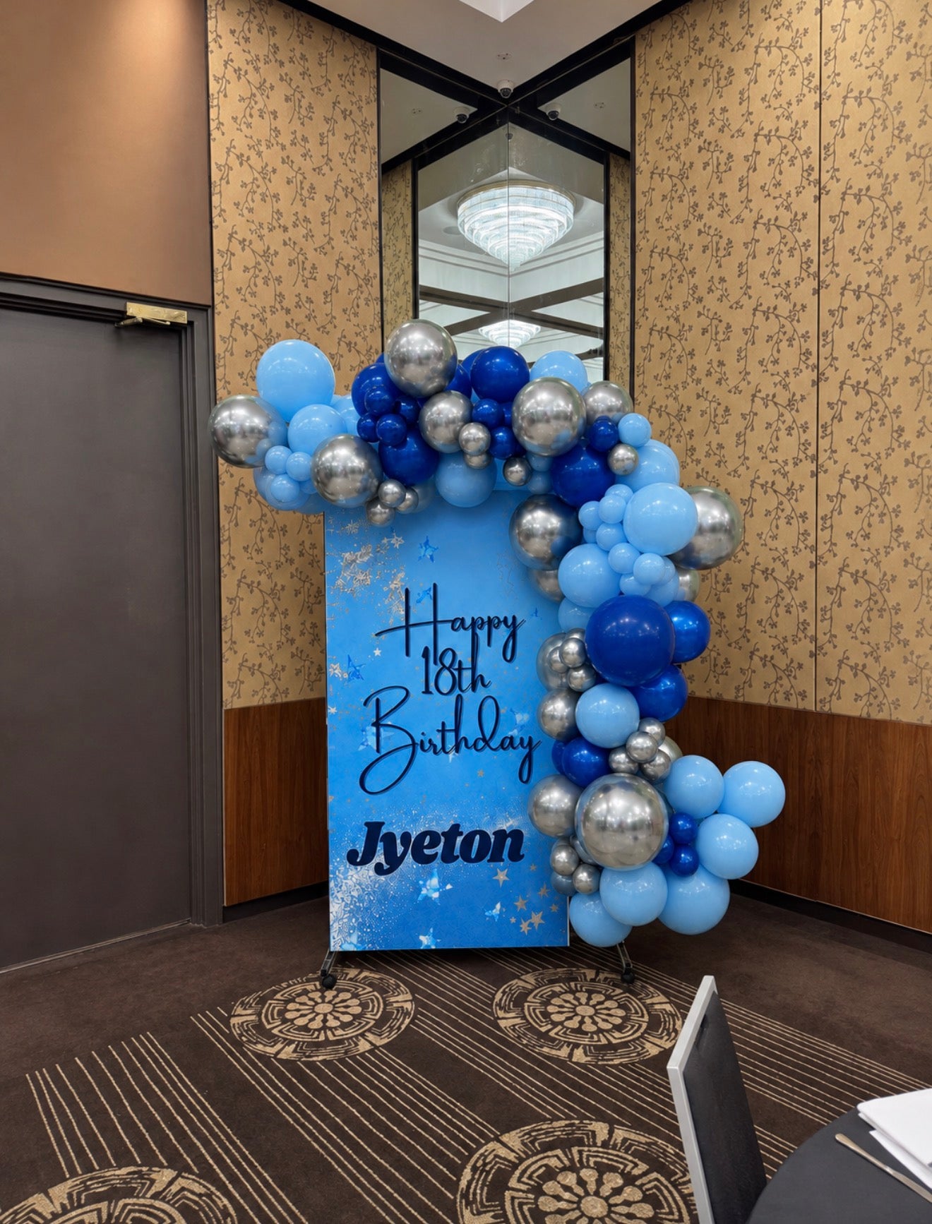The Statement Panel with Balloon Garland (hire)