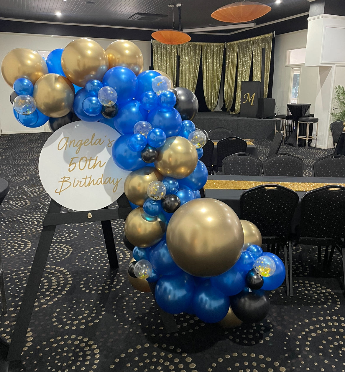 Balloon Garland + Sign & Easel Hire