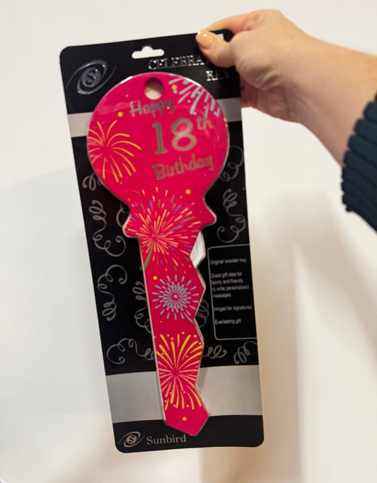 Signature Key 18th Pink Fireworks