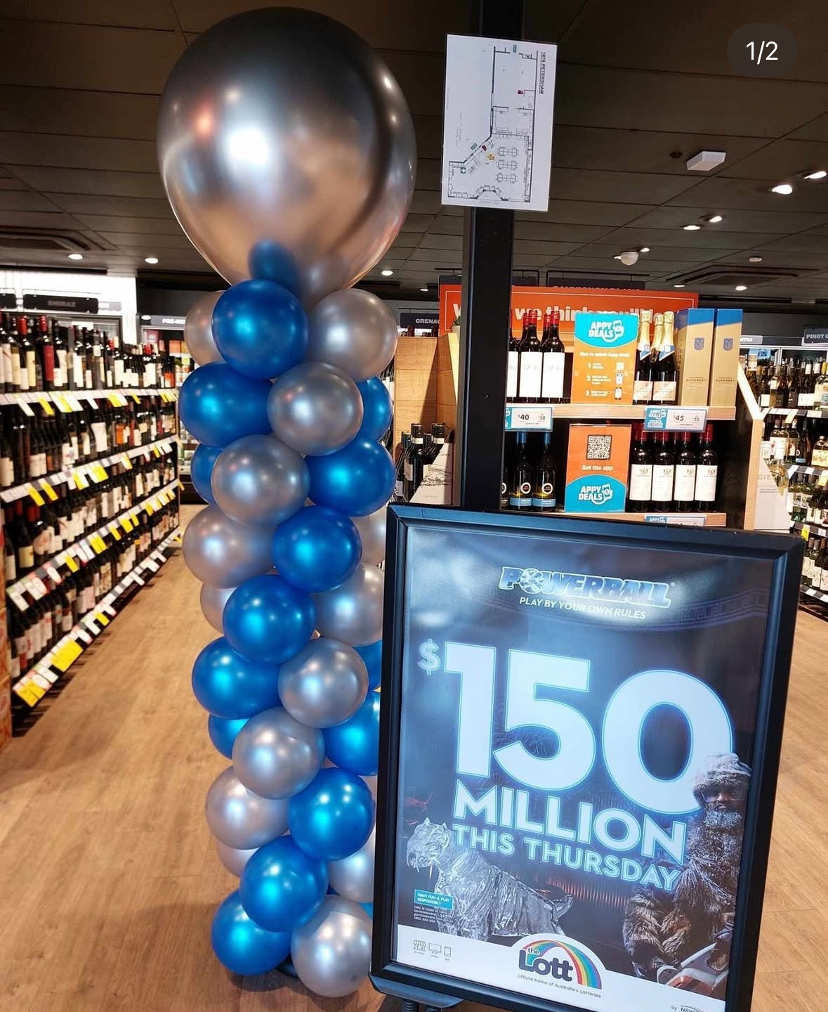 Balloon Column with 90cm Latex Topper