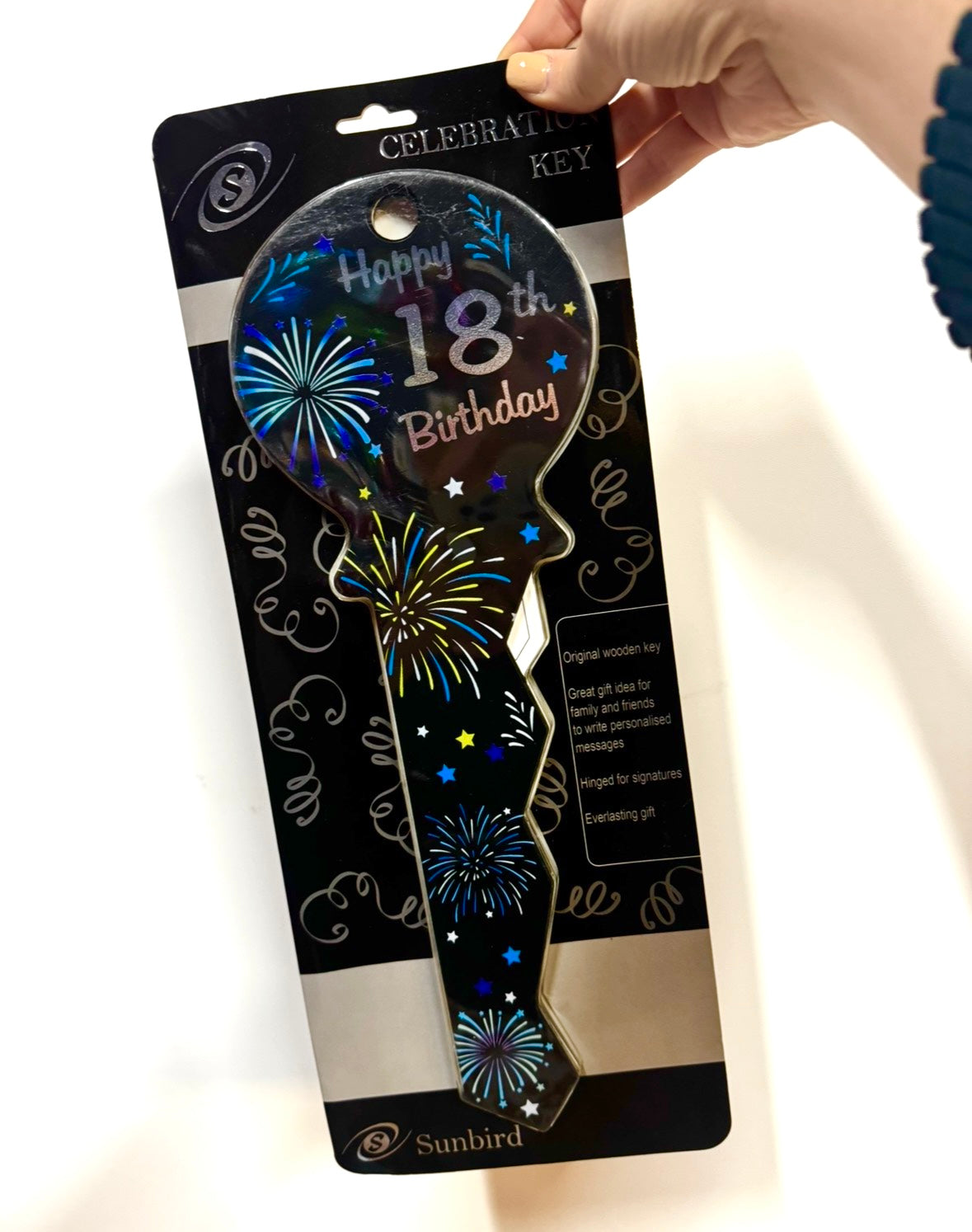 Signature Key Black 18th Blue Fireworks