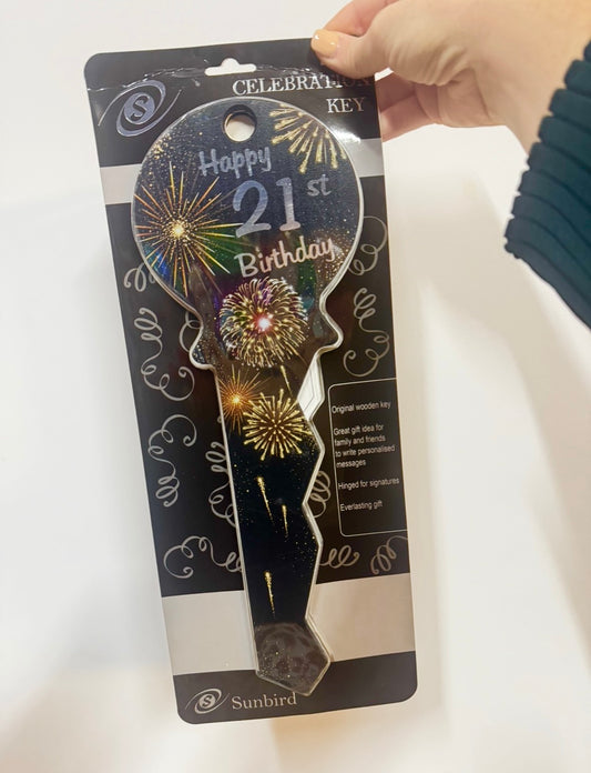 Signature Key 21st Black and Fireworks