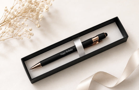 Pen in Gift Box - Black "Happy Birthday