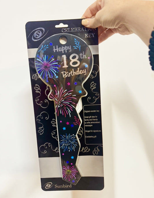 Signature Key Black 18th Pink Fireworks