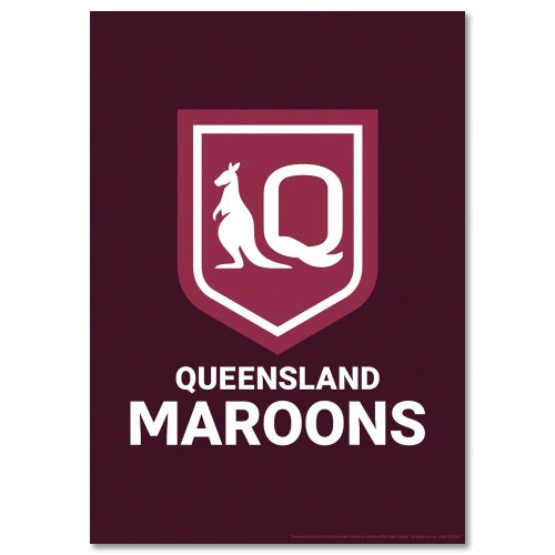 QLD Maroons Team Poster 42cm x 59cm