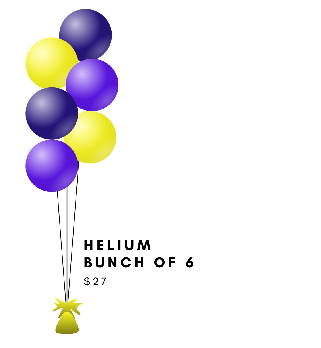 Storms Bunch of 6 Balloons