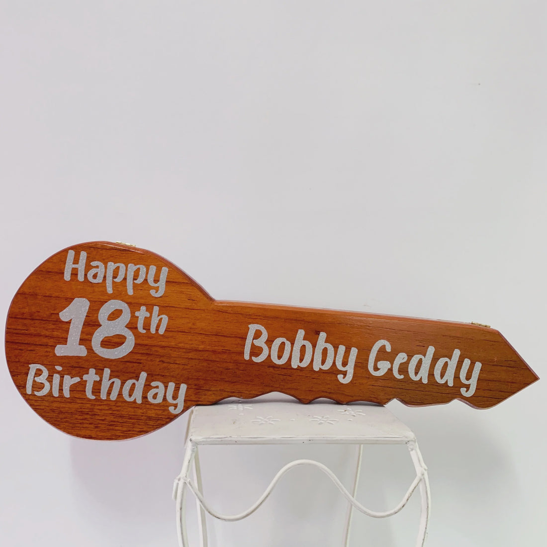 Timber Key Small + Custom Text. – Balloons Etc