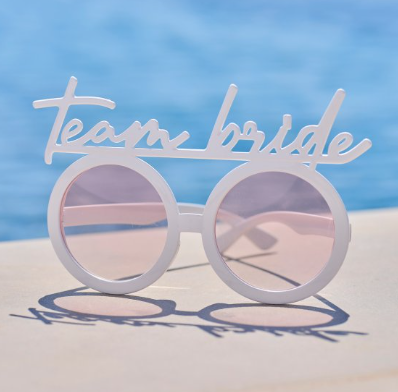 Team Bride Glasses - White