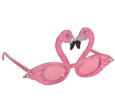 Photo Prop: Glitter Flamingo Glasses