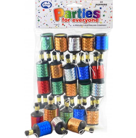 Party Poppers Pk20