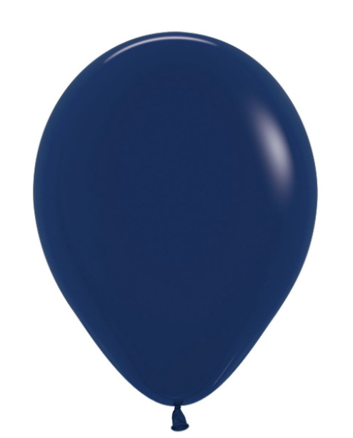 Standard Navy Blue Latex Balloons Bag of 25