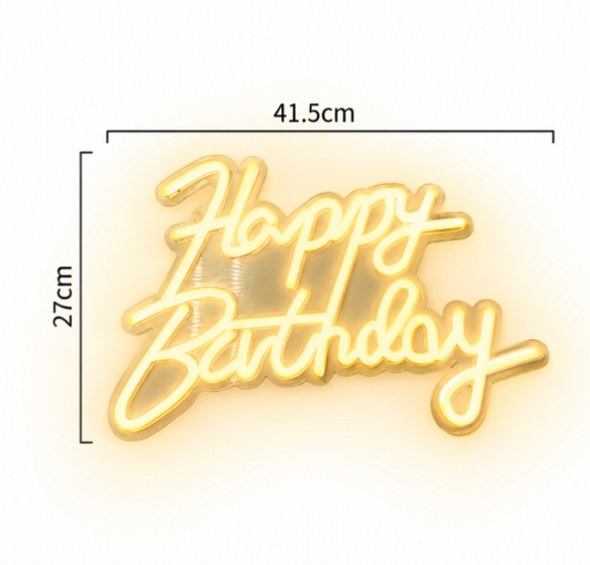 LED Light Plaque - Happy Birthday