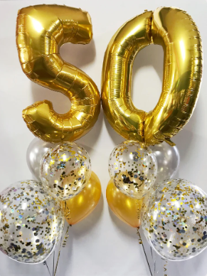 Sparkling Megaloon Bouquets.