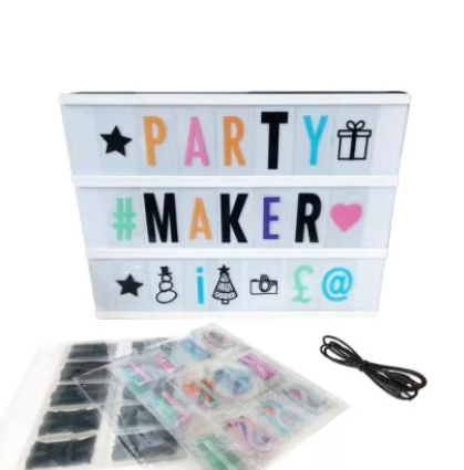 LED Light Box with Letter & Numbers