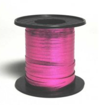 Metallic Curling Ribbon Hot Pink 225m