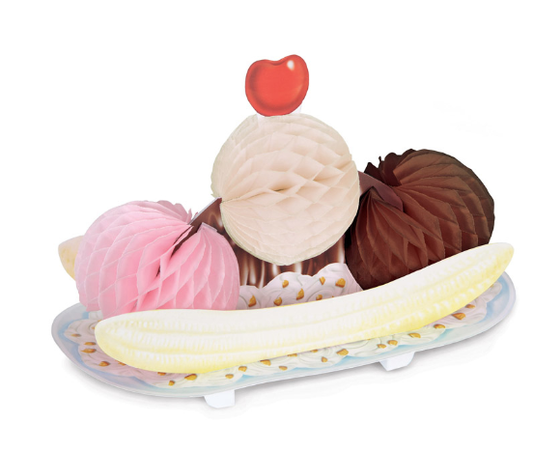 Banana Split Honeycomb Centrepiece