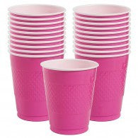 Plastic Cup Extra Large Hot Pink 355ml
