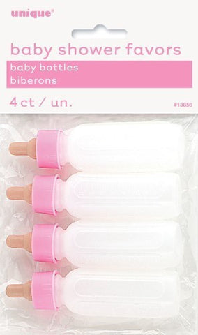 Bottles Baby Shower Favours Pink
