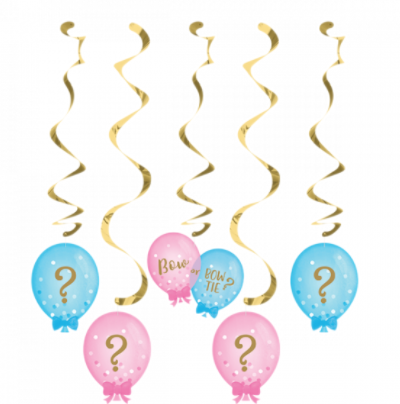 Gender Reveal/ Baby Shower Balloons Dizzy Danglers