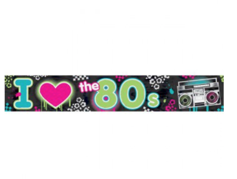 Totally 80's Foil Banner