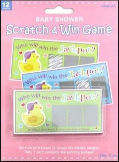 Scratch and Win Baby Shower Game