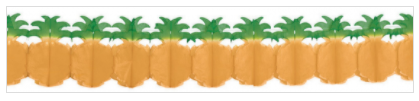 Pineapple Tissue Paper Garland
