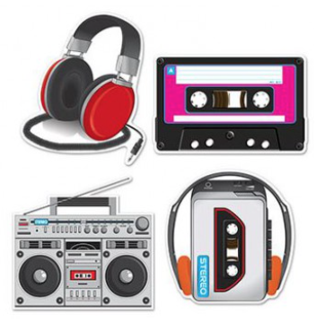Cassette Player & Headphones Cutouts